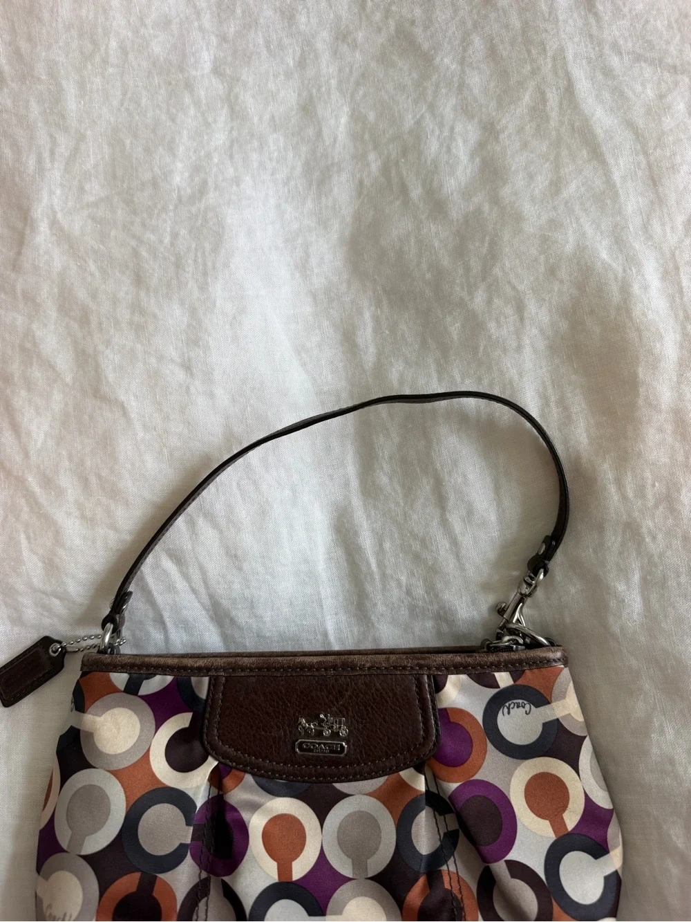 Vintage Y2K Coach Mini Purse Brown & Purple
